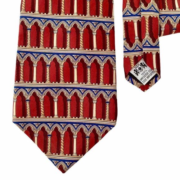 Metropolitan Museum of Art Silk Tie w/ Columns - Picture 1 of 3
